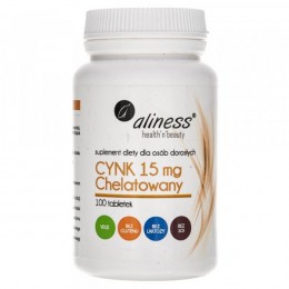 Cynk Chelatowany 15 mg pomaga m.in. w utrzymaniu prawidłowego poziomu układu odpornościowego.