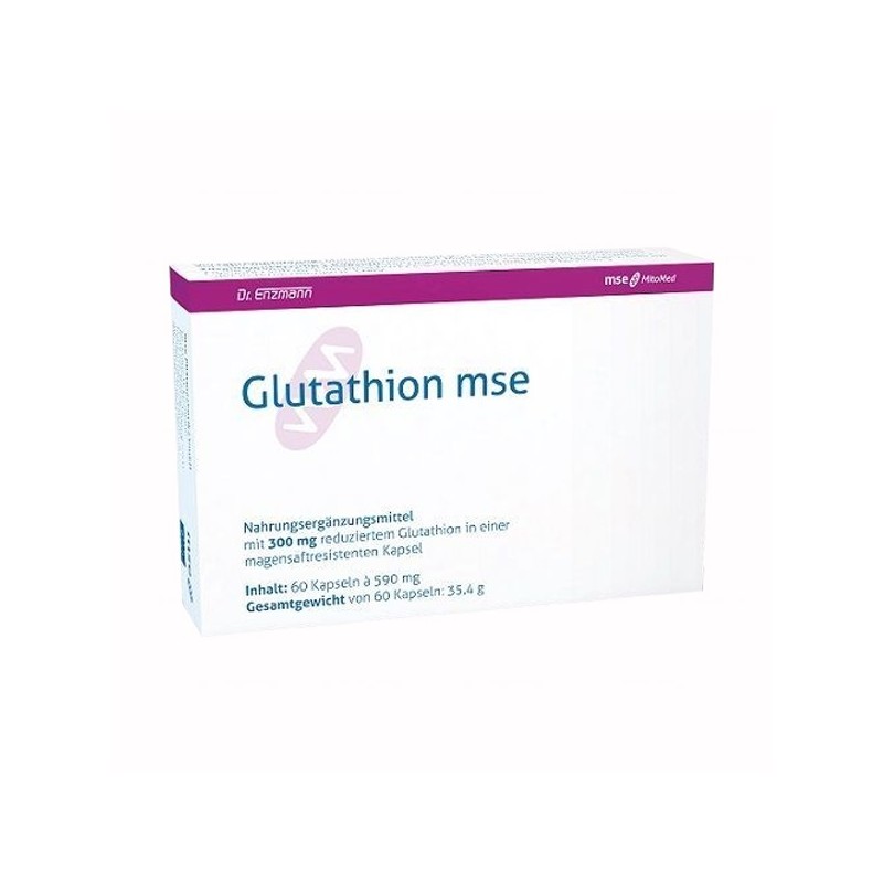 Glutation MSE 60 kaps. Dr Enzmann Zredukowany glutation antyoksydant witaminy C E B12 cynk mangan selen