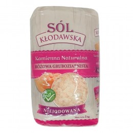 Sól Kłodawa różowa gruboziarnista 1 kg  Sól kłodawska