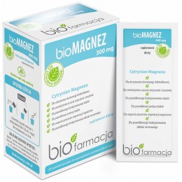 bio Magnez 300mg 30 saszetek bioFarmacja cytrynian magnezu z Morza Martwego