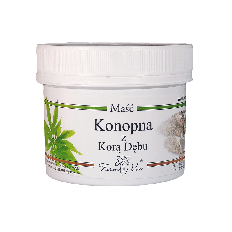 Maść konopna z korą dębu 150ml