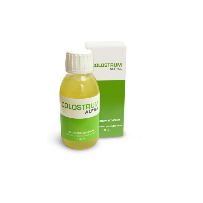 Colostrum Alpha 125ml Genoscope Colostrum Bovinum bez kazeiny sterylizowane bioaktywne