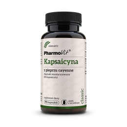 Kapsaicyna z pieprzu kajeńskiego 90 kapsułek ekstrakt standaryzowany 8% kapsaicyny Pharmovit