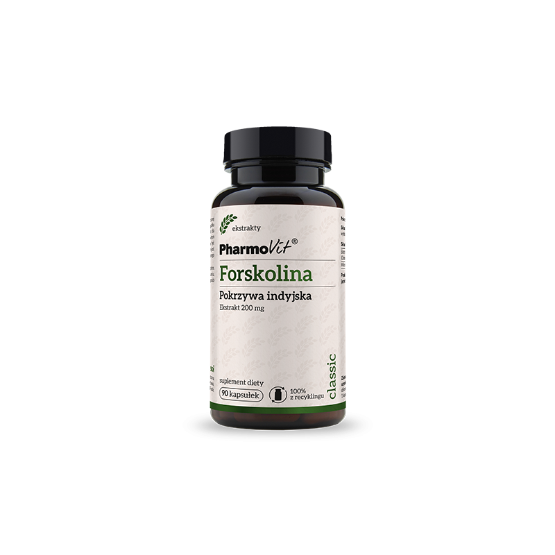 Pokrzywa indyjska 90 kapsułek Forskolina PharmoVit Coleus forskohlii