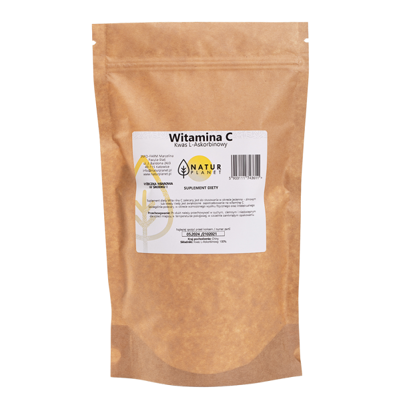 Witamina C Kwas L Askorbinowy Witamina C Natur Planet 1000g