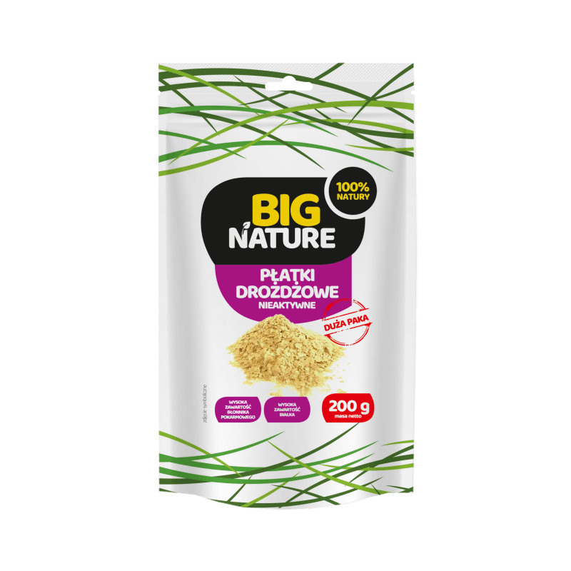 Płatki drożdżowe nieaktywne 200g  Big Nature