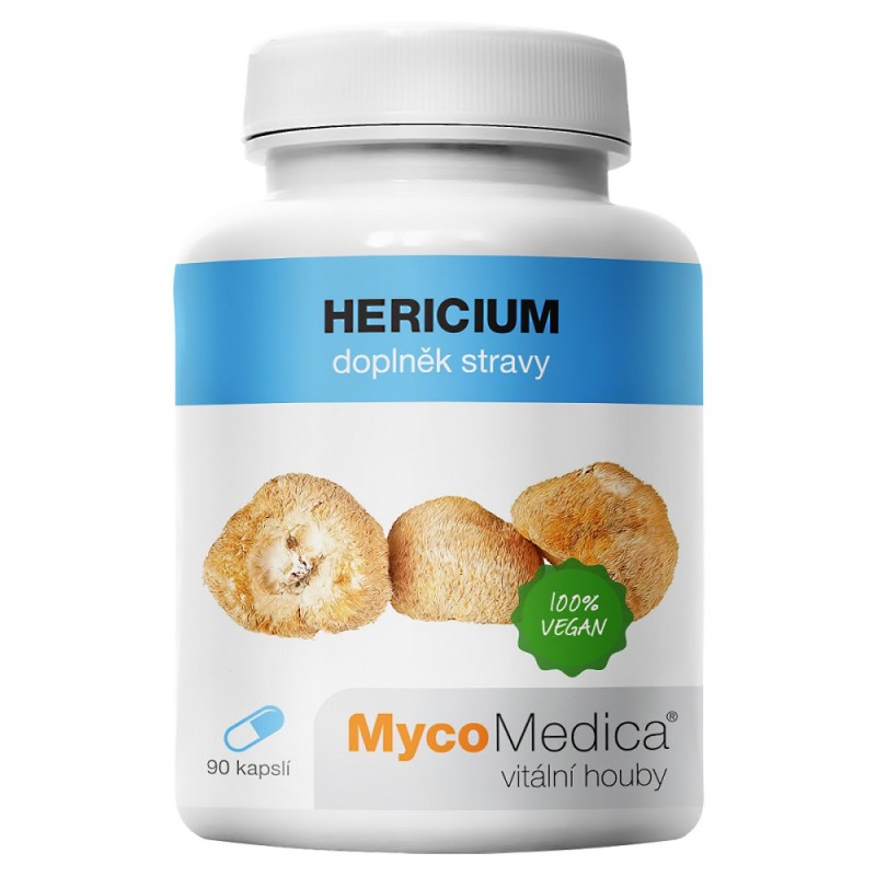 Hericium 90 kaps. 30% polisacharydów MycoMedica Hericium erinaceus