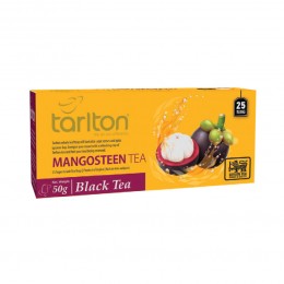 Herbata czarna Mangosteen z aromatem mangostanu 25 saszetek Tarlton