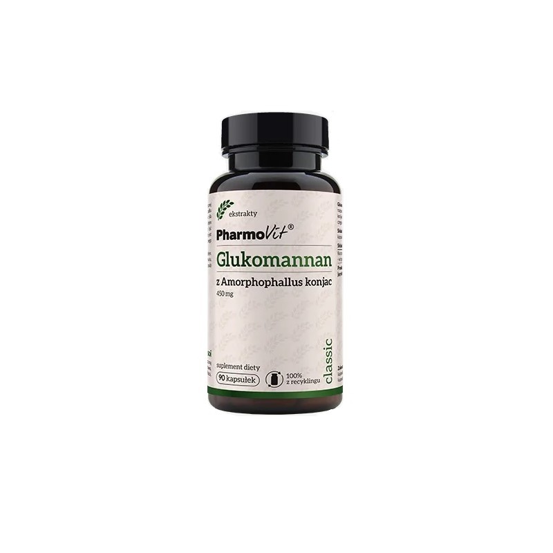 Glukomannan 90 kaps. PharmoVit korzeń i łodyga dziwidło Amorphophallus konjac