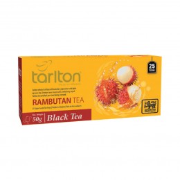Herbata czarna Rambutan z aromatem rambutanu 25 saszetek Tarlton