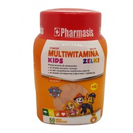 Multiwitamina Kids żelki - 50 żelek - smak owocowy Psi Patrol Pharmasis