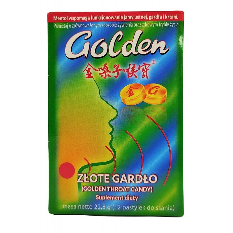 Złote Gardło Golden Thorat Candy 12 pastylek do ssania