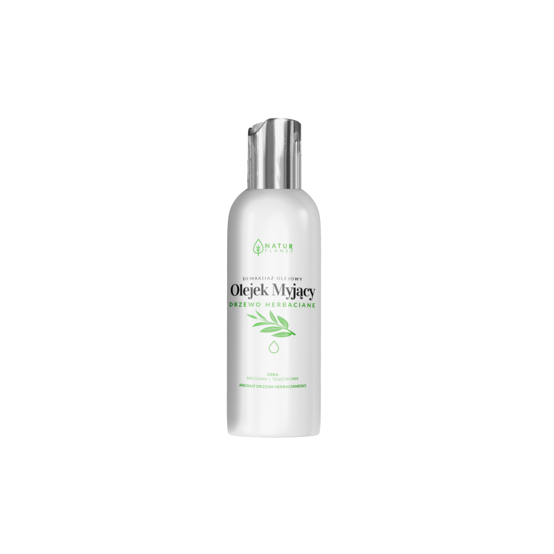 Olejek myjący o aromacie Drzewa Herbacianego 150ml Natur Planet olejek do demakijażu drzewo herbaciane
