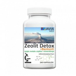 Zeolit Detox + Bentonit 240 kaps. Aktywny klinopytolit