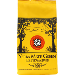 Yerba Mate Green ENERGY 200G yerba herbata yerba Ilex paraguariensis camu camu kolendra skrzyp polny żeń-szeń