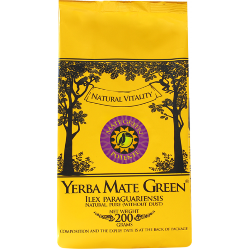 Yerba Mate Green POTENTE 200g yerba herbata yerba Ilex paraguariensis kora catuaba żen-szeń kora lapacho kora muria puama