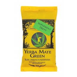 Yerba mate Green ORIGINAL CANNABIS 50g yerba herbata yerba Ilex paraguariensis mąka konopna szałwia skórka cytryny