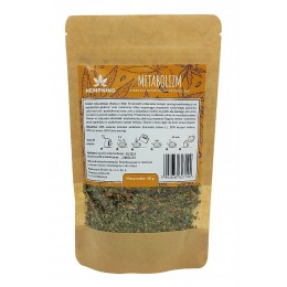 Herbatka konopna Metabolizm 40g HempKing moringa imbir cynamon Cannabis Sativa L.