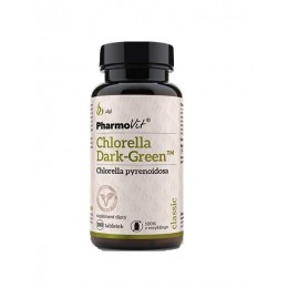 Chlorella Dark-Green 180 tabletek Chlorella Chlorella pyrenoidosa układ odpornościowy witalność organizmu mikroflora jelit