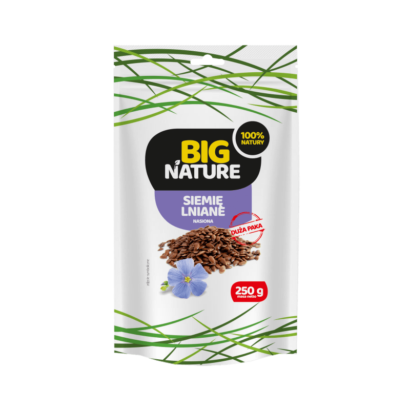 Siemię lniane brązowe 250g Big Nature