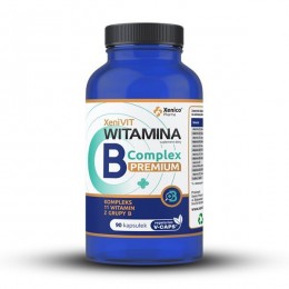 Witamina B complex premium 90 kaps. Xenico Pharma kompleks 11 witamin B tiamina niacyna cholina inozytol ryboflawina PABA