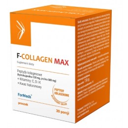 F-Collagen Max 156g Formeds peptydy kolagenowe hydroksyprolina prolina kolagen wołowy kwas hialuronowy Witamina C D K