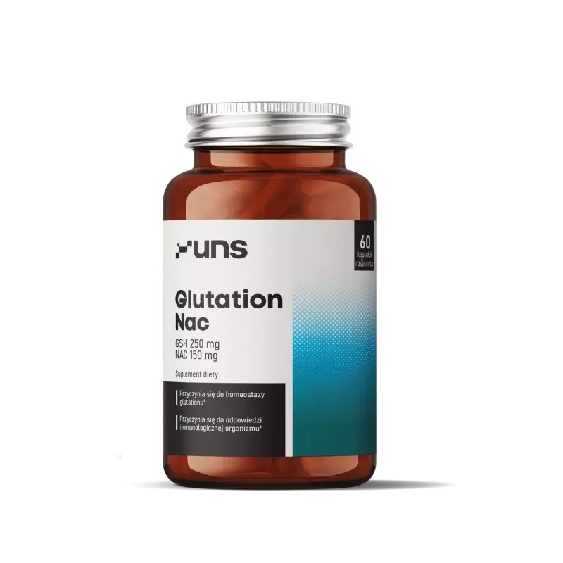 Glutation Nac 60 kaps. UNS GSH NAC glutation zredukowany N-acetylo-L-cysteina