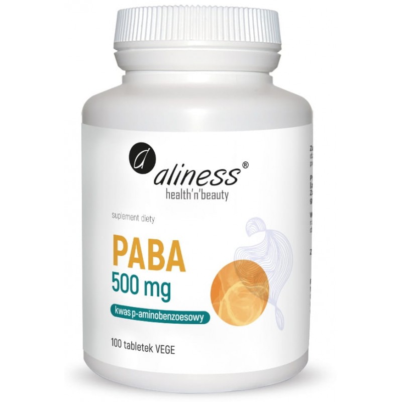 PABA 100 tabl. Aliness  kwas p-aminobenzoesowy