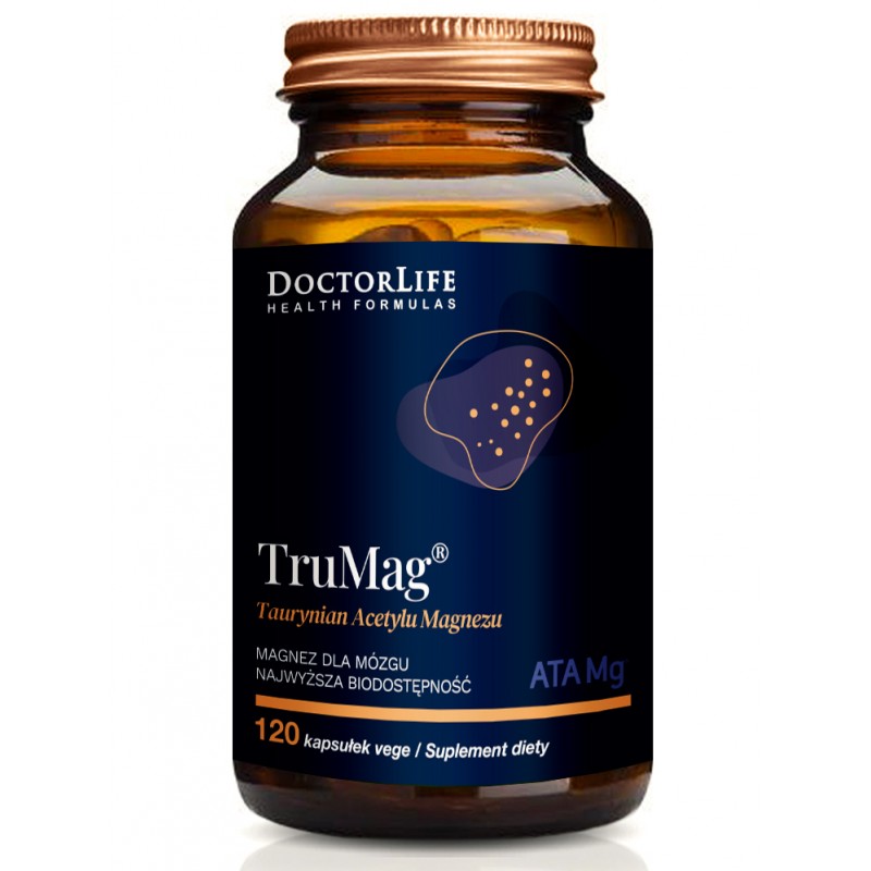 TruMag Taurynian Acetylu Magnezu 120 kaps. DoctorLife magnez