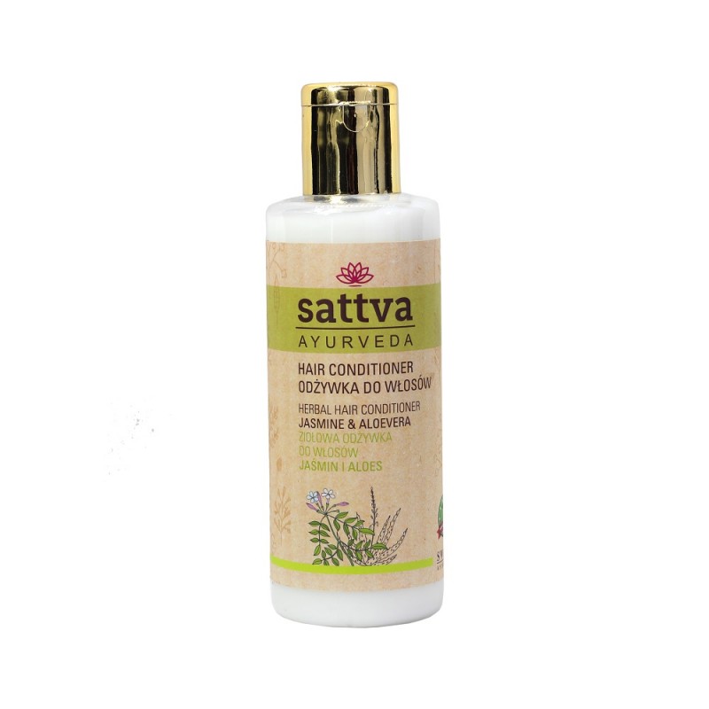 Odżywka ziołowa do włosów Jaśmin i Aloes 210ml Sattva Ayurveda