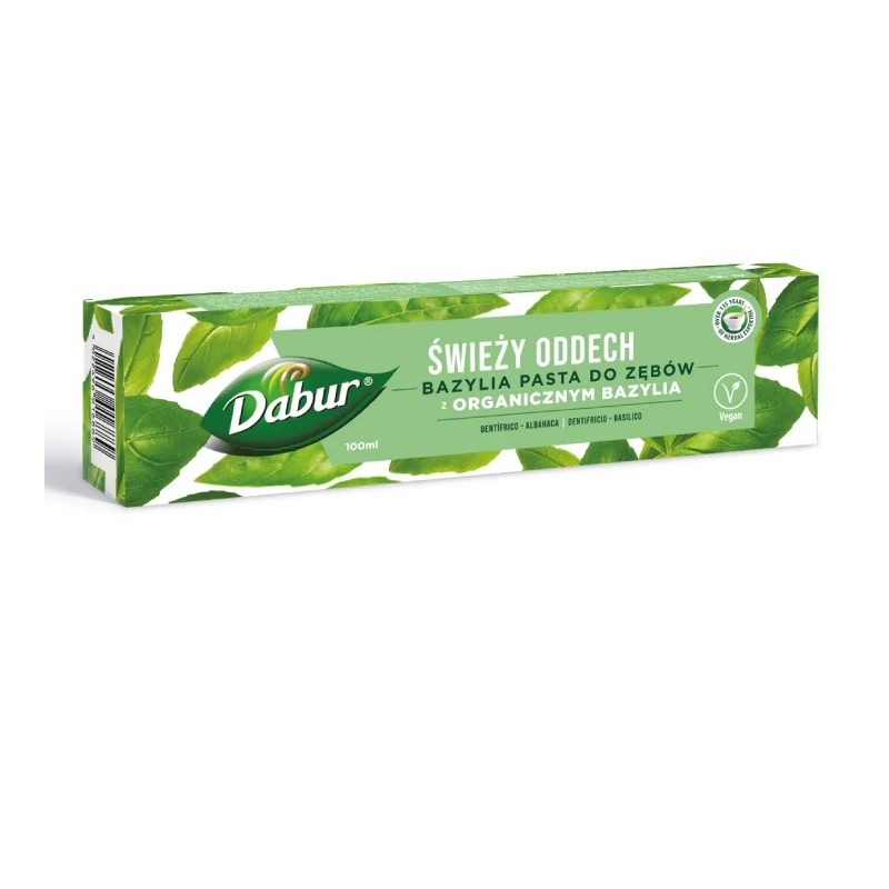 Ziołowa pasta do zębów z organiczną bazylią 100ml Dabur