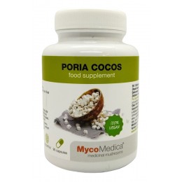 Pornatka 90 kaps. 30% polisacharydów MycoMedica Poria cocos Skler. poriae