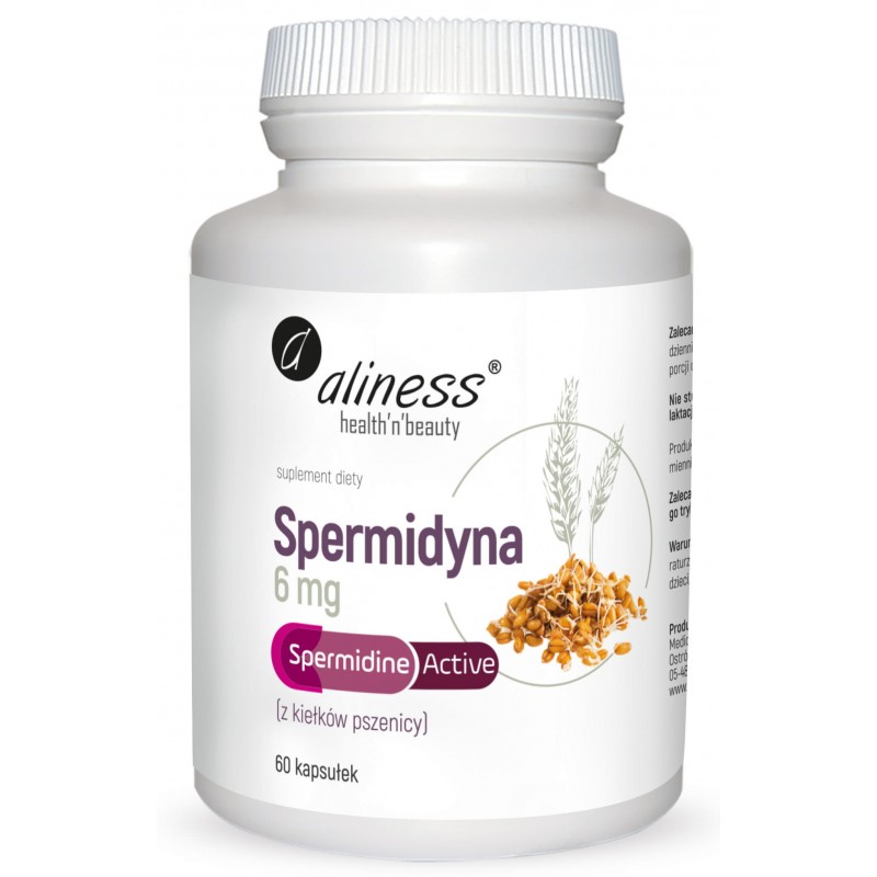 Spermidyna 60 kaps. Aliness spermidine active z kiełków pszenicy Triticum aestivum