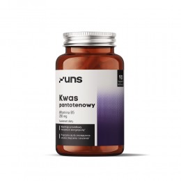 Kwas pantotenowy 200mg - Witamina B5 -  90 kaps. UNS d- pantotenian wapnia