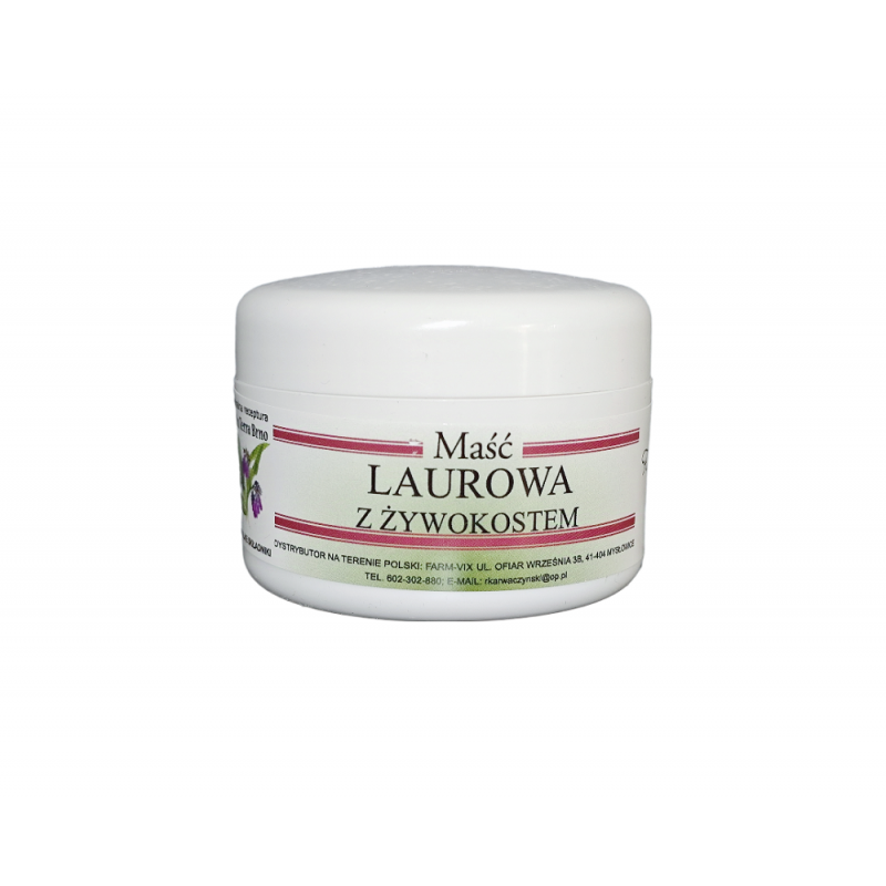 Maść laurowa z żywokostem 50ml Farm-Vix laur żywokost Laurus nobilis Symphytum