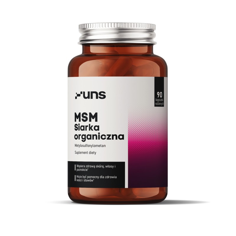 MSM Siarka organiczna 90 kaps. UNS Metylosulfonylometan