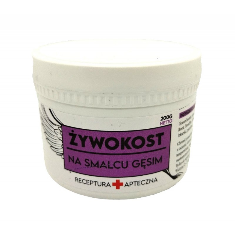 Żywokost na smalcu gęsim 200g BJK BIO smalec gęsi żywokost