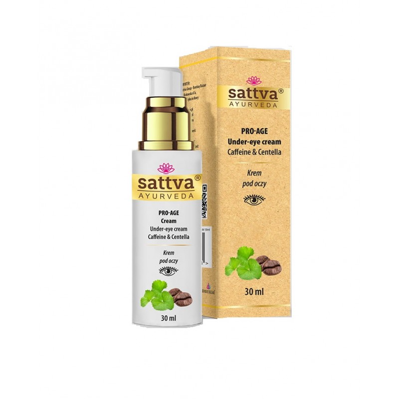 Krem pod oczy z kofeiną i Centellą 30ml sattva Ayurveda gotu kola caffeine