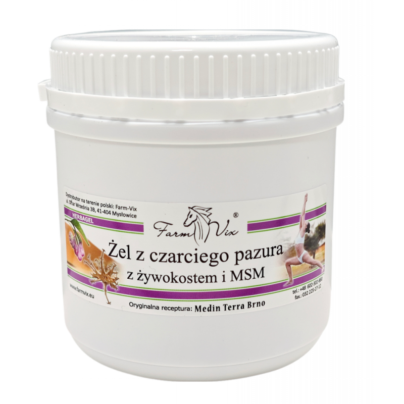 Żel Czarci Pazur z Żywokostem i MSM 600g Farm-Vix