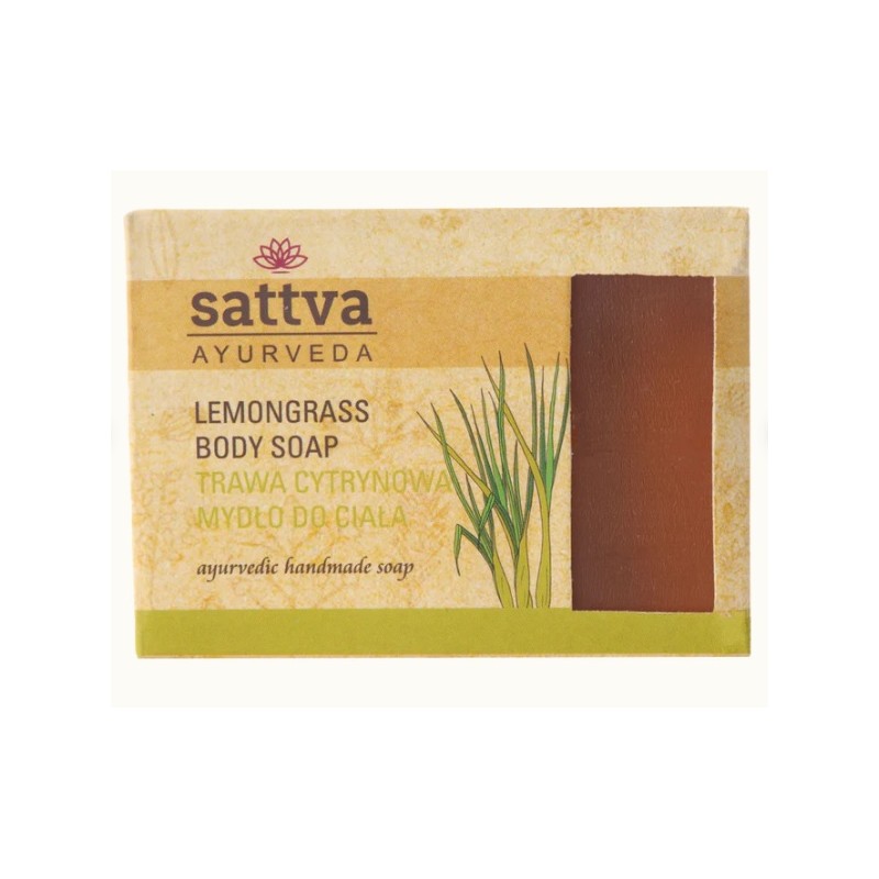 Mydło do ciała trawa cytrynowa 125g Sattva Ayurveda