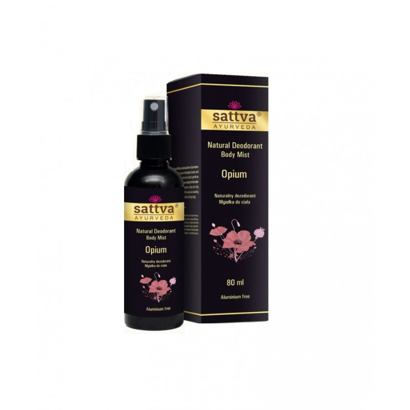 Naturalny dezodorant mgiełka do ciała Opium 80ml Sattva Ayurveda