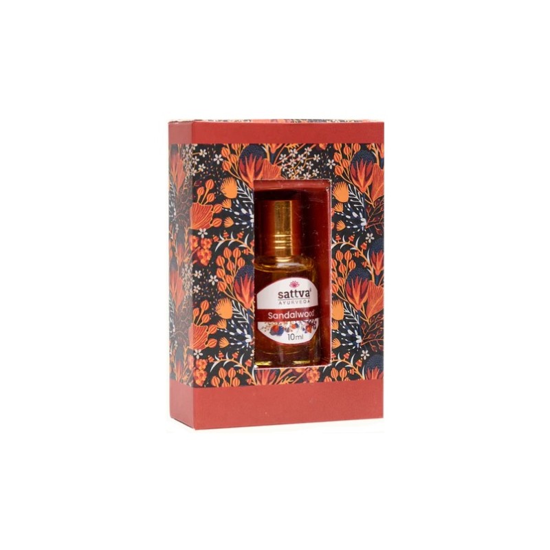 Perfumy indyjskie w olejku Drzewo Sandałowe 10ml Sattva Ayurveda Sandalwood