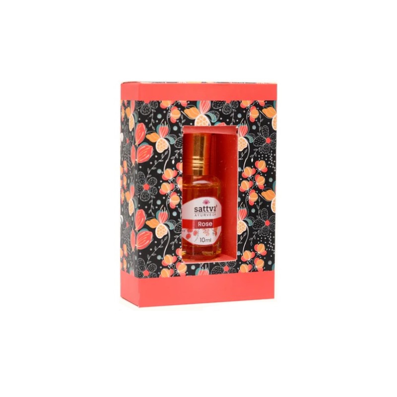 Perfumy indyjskie w olejku Róża 10ml Sattva Ayurveda Rosa Damascena