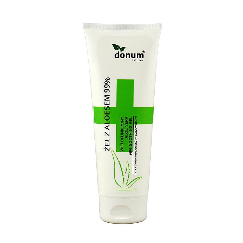 Żel wielofunkcyjny z aloesem 99% 200ml Donum aloe vera ekstrakt z liści pędów bambusa ekstrakt z ogórka Centella Asiatica