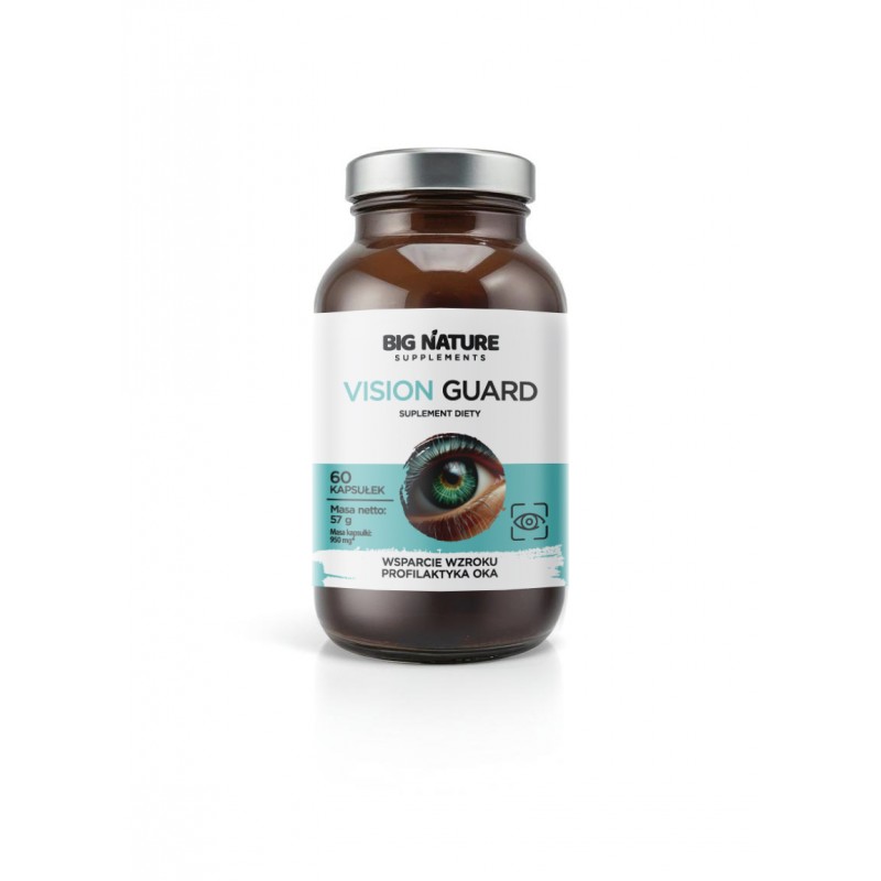 Vision Guard 60 kaps. Big Nature borówka czarna Luteina Astaksantyna pilikonian cynku Zeaksantyna