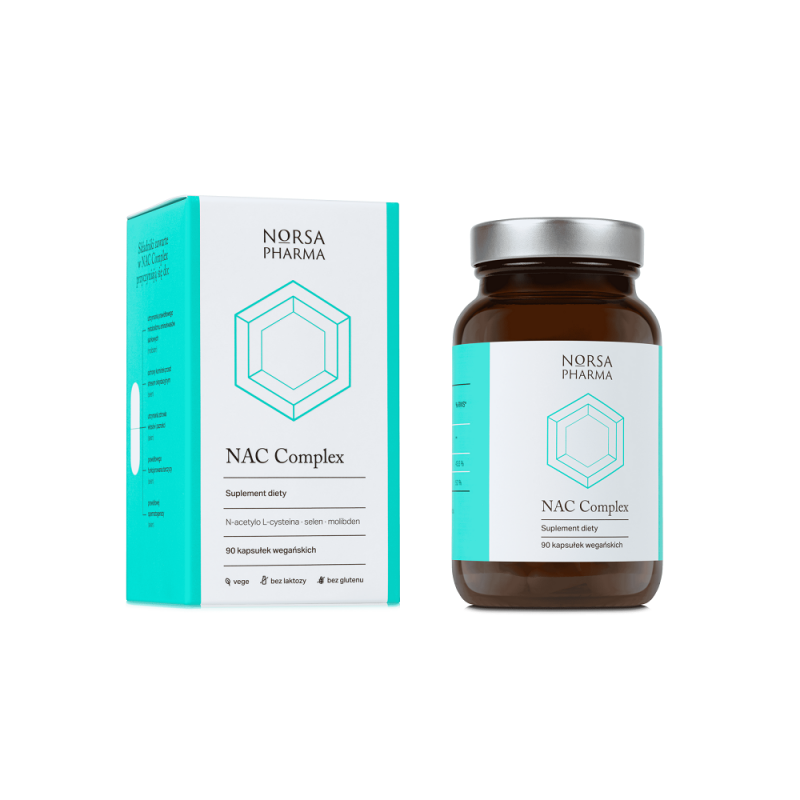 NAC Complex 90 kaps. Norsa Pharma N‑acetylo L‑cysteina selen molibden