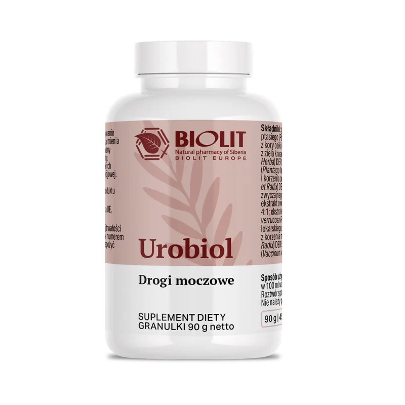 Urobiol 90g Biolit na drogi moczowe ekstrakt z ziela rdestu ptasiego Poligonum aviculare Herba ekstrakt z kory osiki