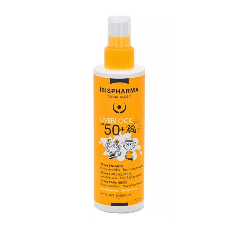 Uveblock Spray dla dzieci o bardzo wysokiej ochronie SPF50+ 200ml Isispharma