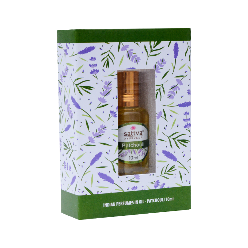 Perfumy Indyjskie w olejku Paczula 10ml Sattva Ayurveda patchouli