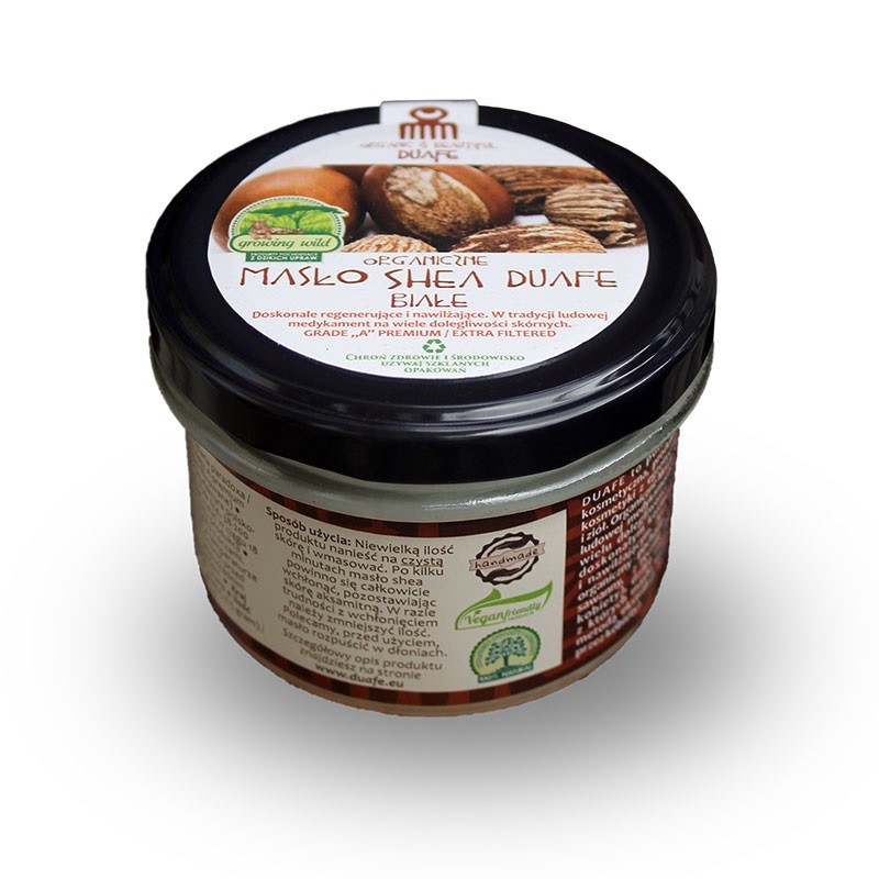 Masło Shea Białe 100g Duafe Butyrospermum Parkii Shea Butter